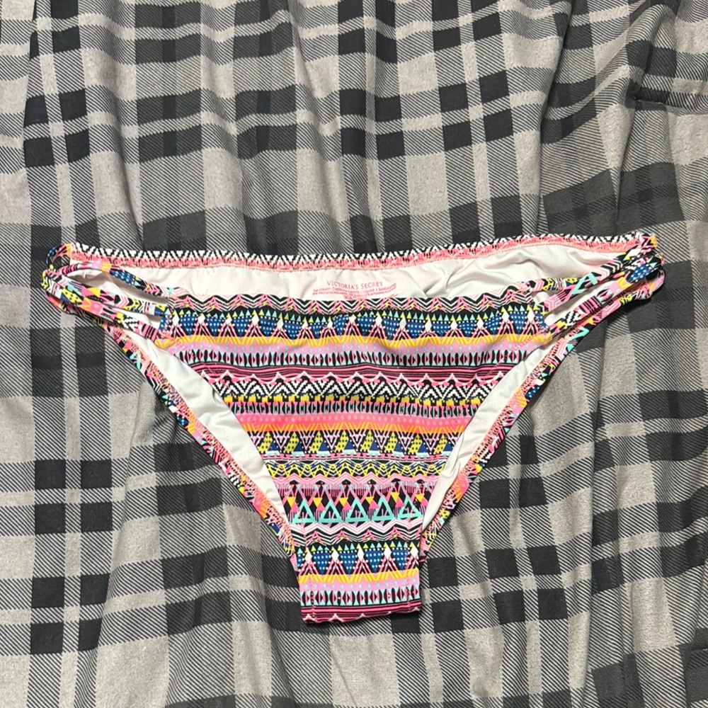 NWOT Victorias Secret Colorful Patterned Bikini Bottoms